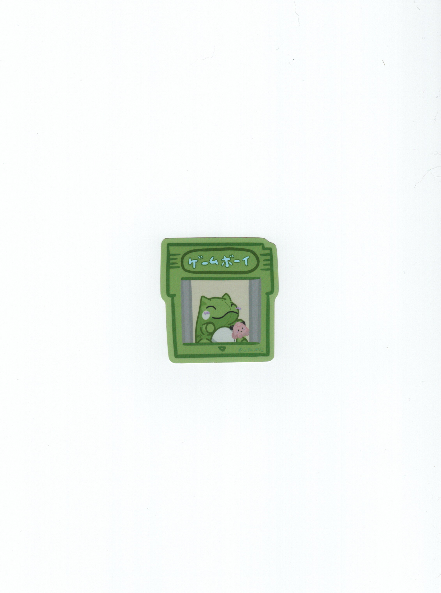 Substitute Doll Green Gameboy Holographic Sticker (Large)
