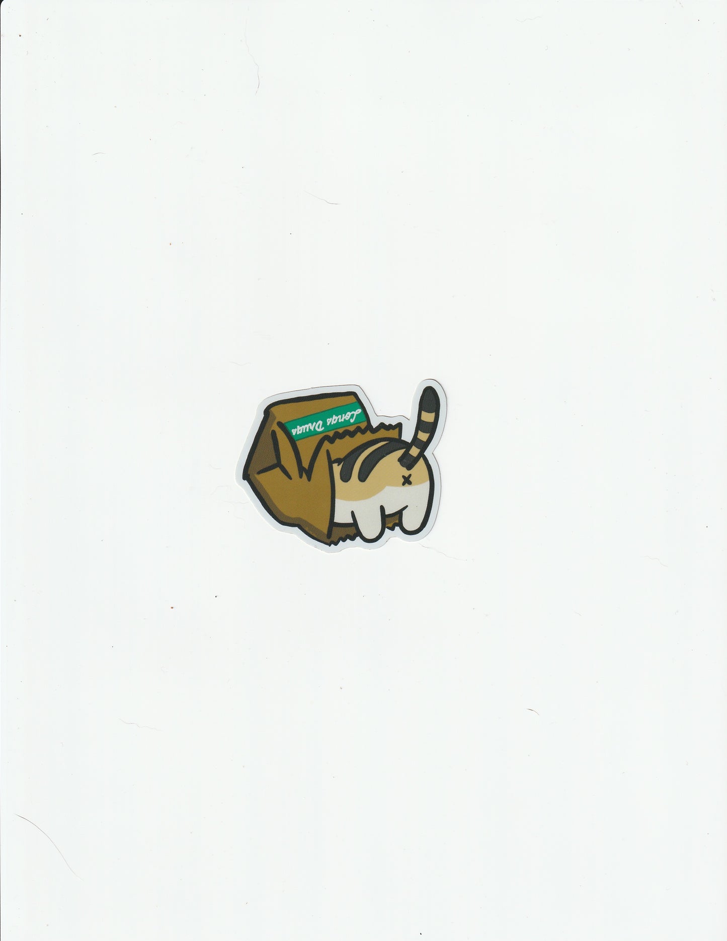 Neko Paper Bag Holographic Sticker