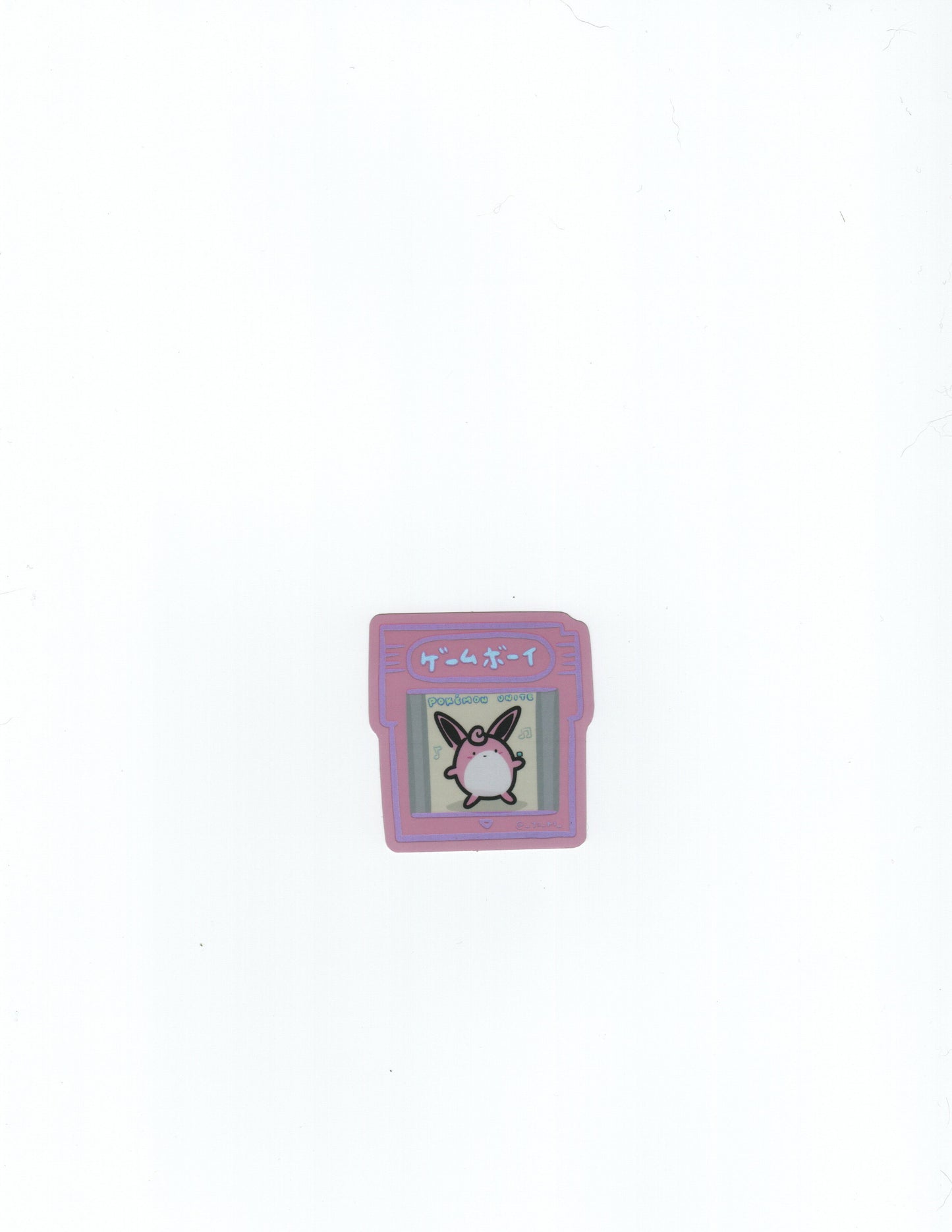 Wigglytuff Pokémon Unite Pink Holographic Gameboy Cartridge (Large)