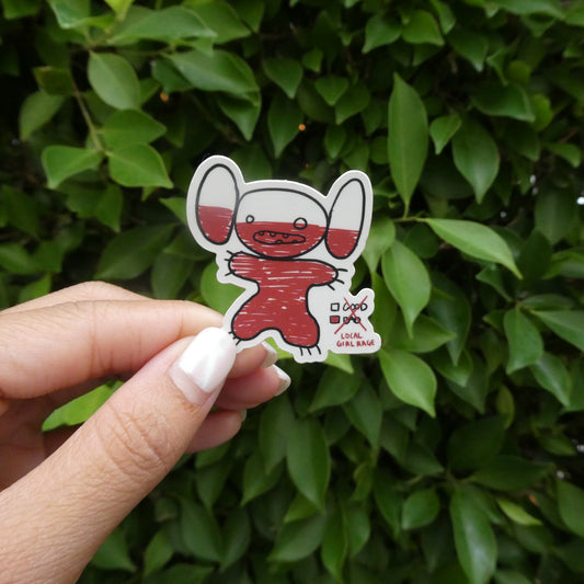 Stitch Local Girl Rage Meter💢 Sticker (Mini)