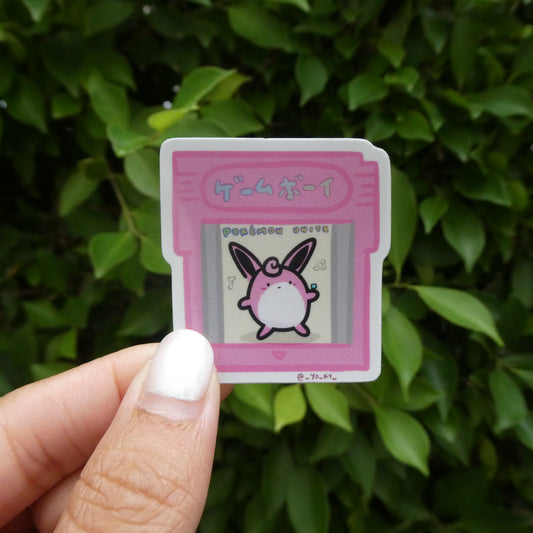 Wigglytuff Pokémon Unite Pink Holographic Gameboy Cartridge (mini)