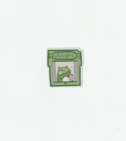 Substitute Doll Green Gameboy Holographic Sticker (Mini)