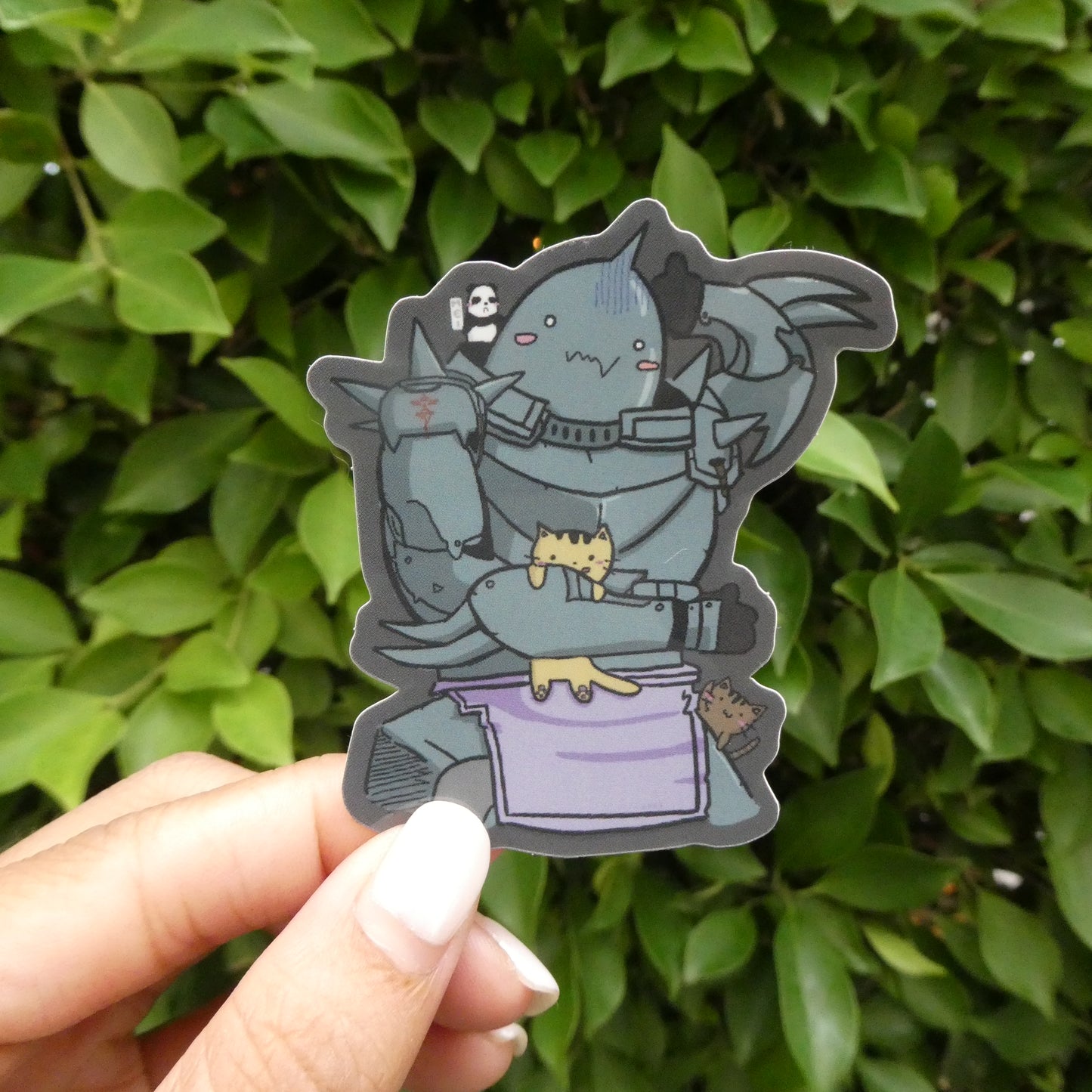 Alphonse with Kitties and Mei