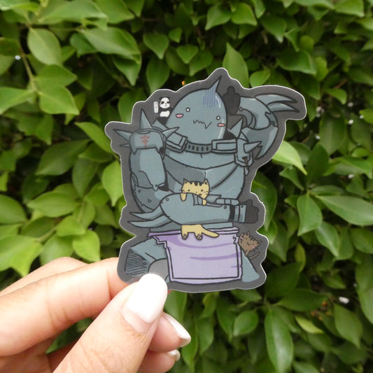 Alphonse with Kitties and Mei