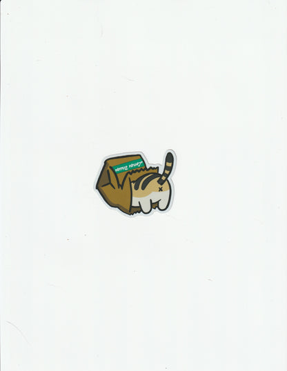 Neko Paper Bag Holographic Sticker