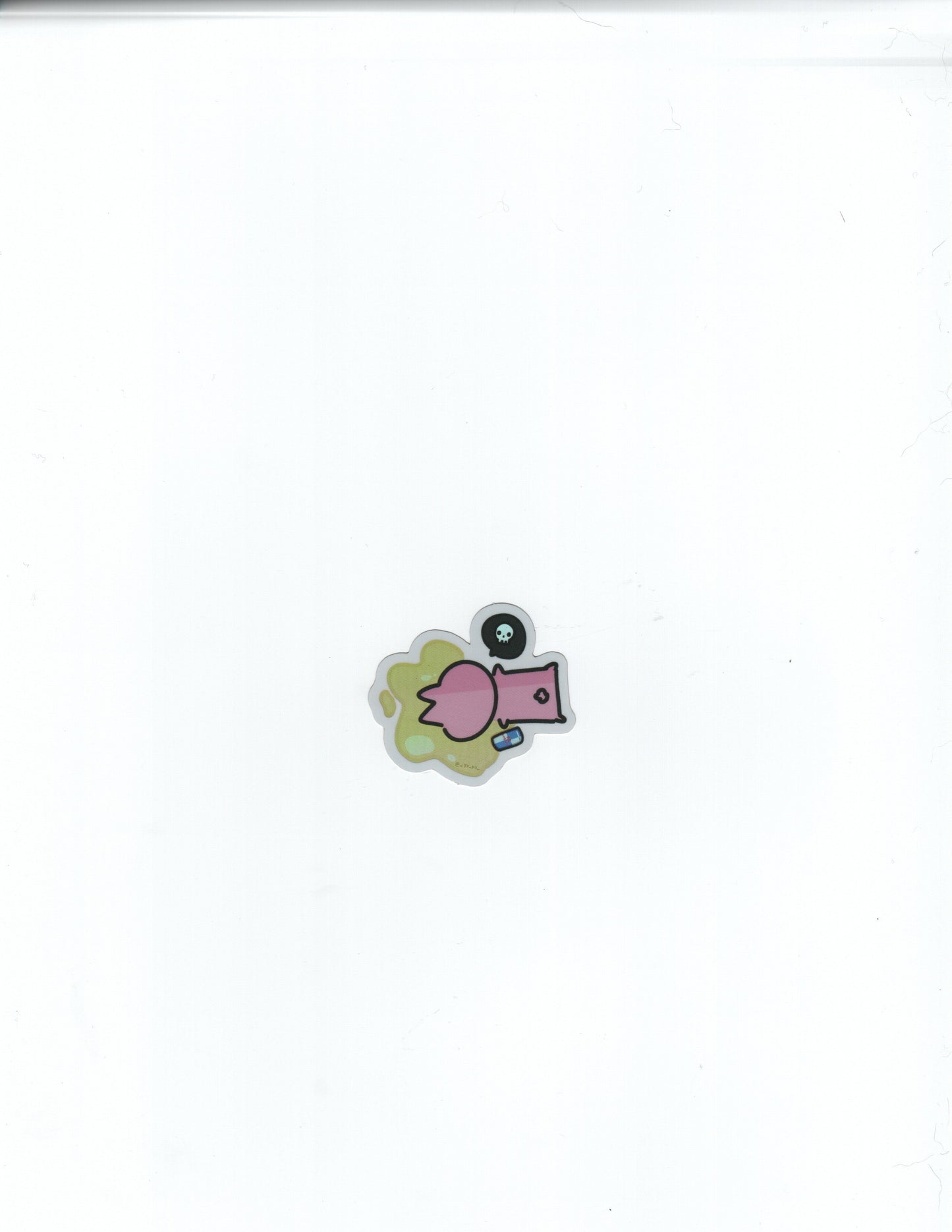 Caffeine Crashout Bunny Holographic Sticker (Mini)
