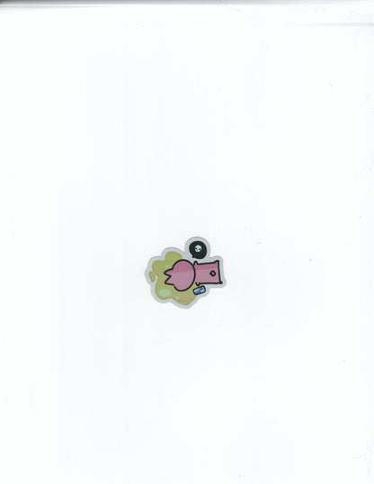 Caffeine Crashout Bunny Holographic Sticker (Mini)