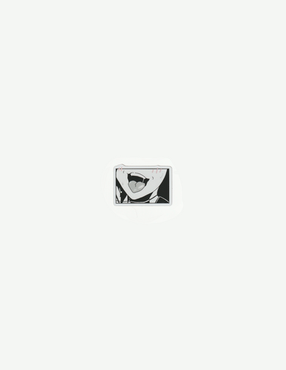 Ahegao Cute Holographic Sticker