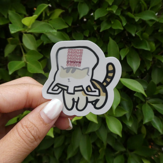 Neko Mahalo Bag Holographic Sticker (Mini)