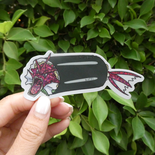 Shiny Gyarados Tempura Handroll Glitter Sticker