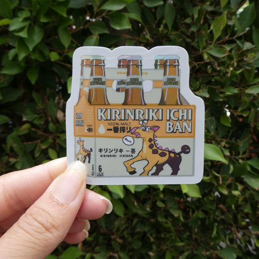 Kirin Kanpai Beer Holographic Sticker