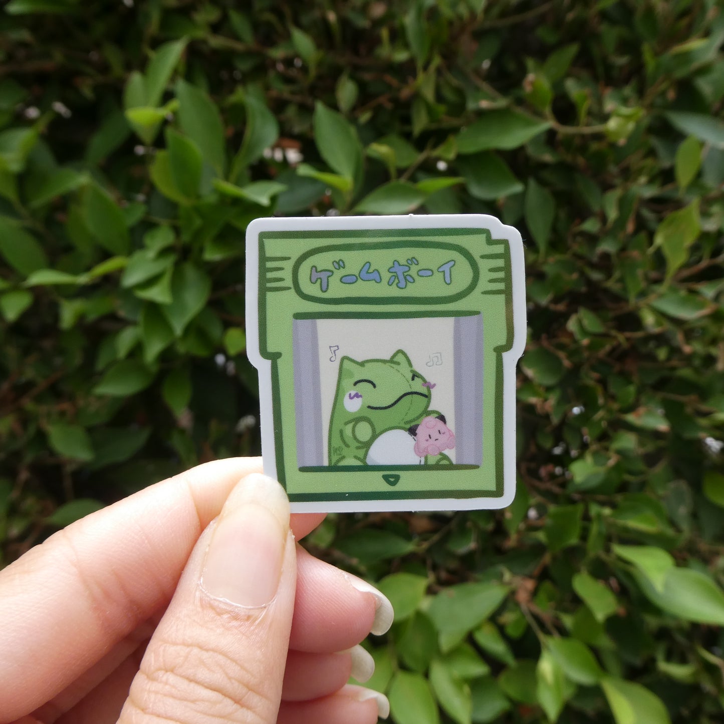 Substitute Doll Green Gameboy Holographic Sticker (Mini)
